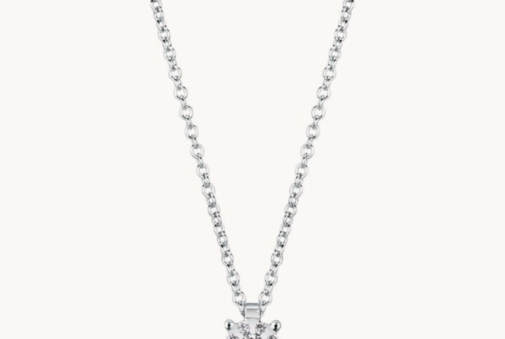 Collana Punto Luce in Oro e Brillanti AB641/7