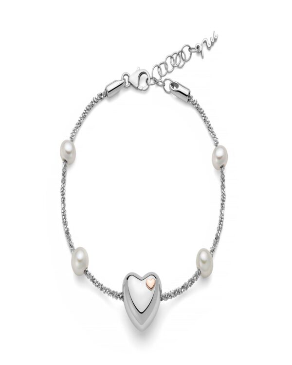 Bracciale perle Oriente e cuore  PBR3493