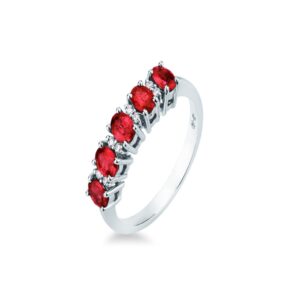 ANELLO BRILLANTI E RUBINI MIRCO VISCONTI II90/R